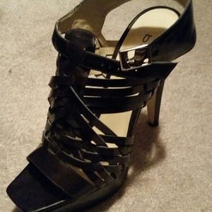 COPY - Bebe Corsica dark plum heels sz 7